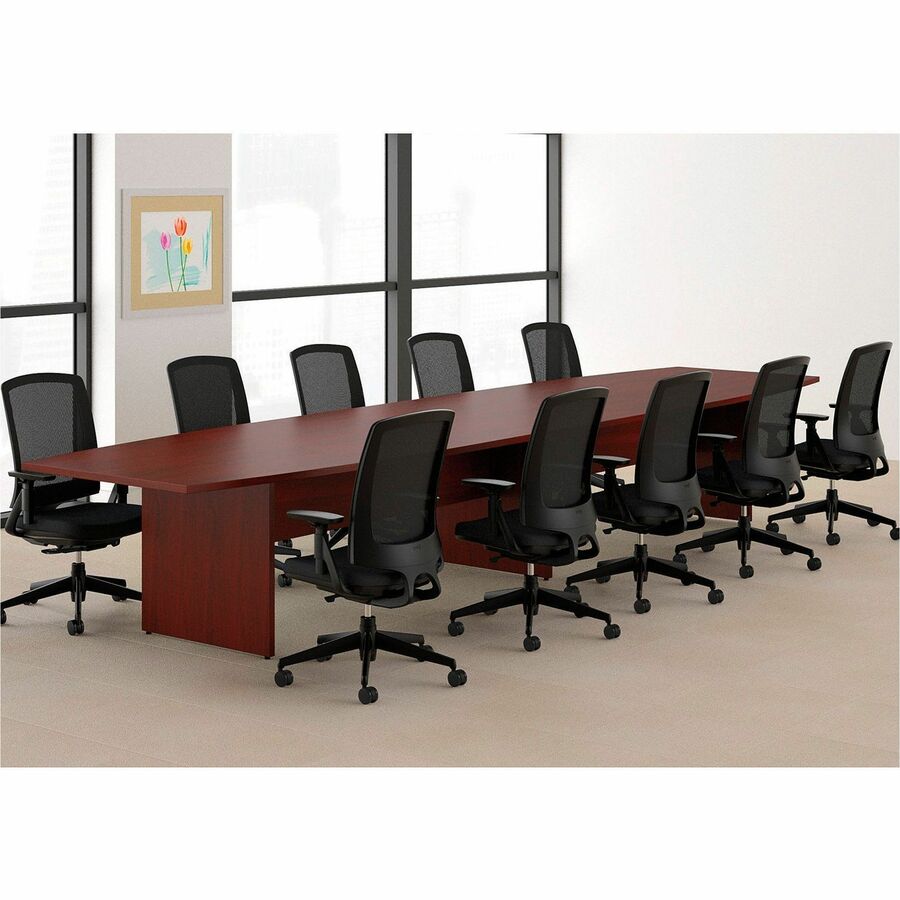HON Preside HTLB14448P Conference Table Top - 12 ft x 48" - Flat Edge - Finish: Mahogany