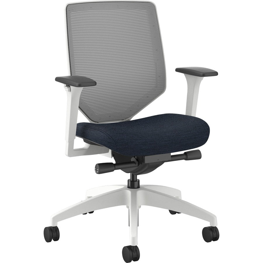 hon-solve-chair-midnight-fabric-seat-fog-mesh-back-designer-white-frame-mid-back-midnight_honsvtm2fcp90dw - 2