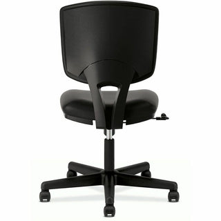 Volt Series Leather Task Chair, Supports Up to 250 lb, 18" to 22.25" Seat Height, Black