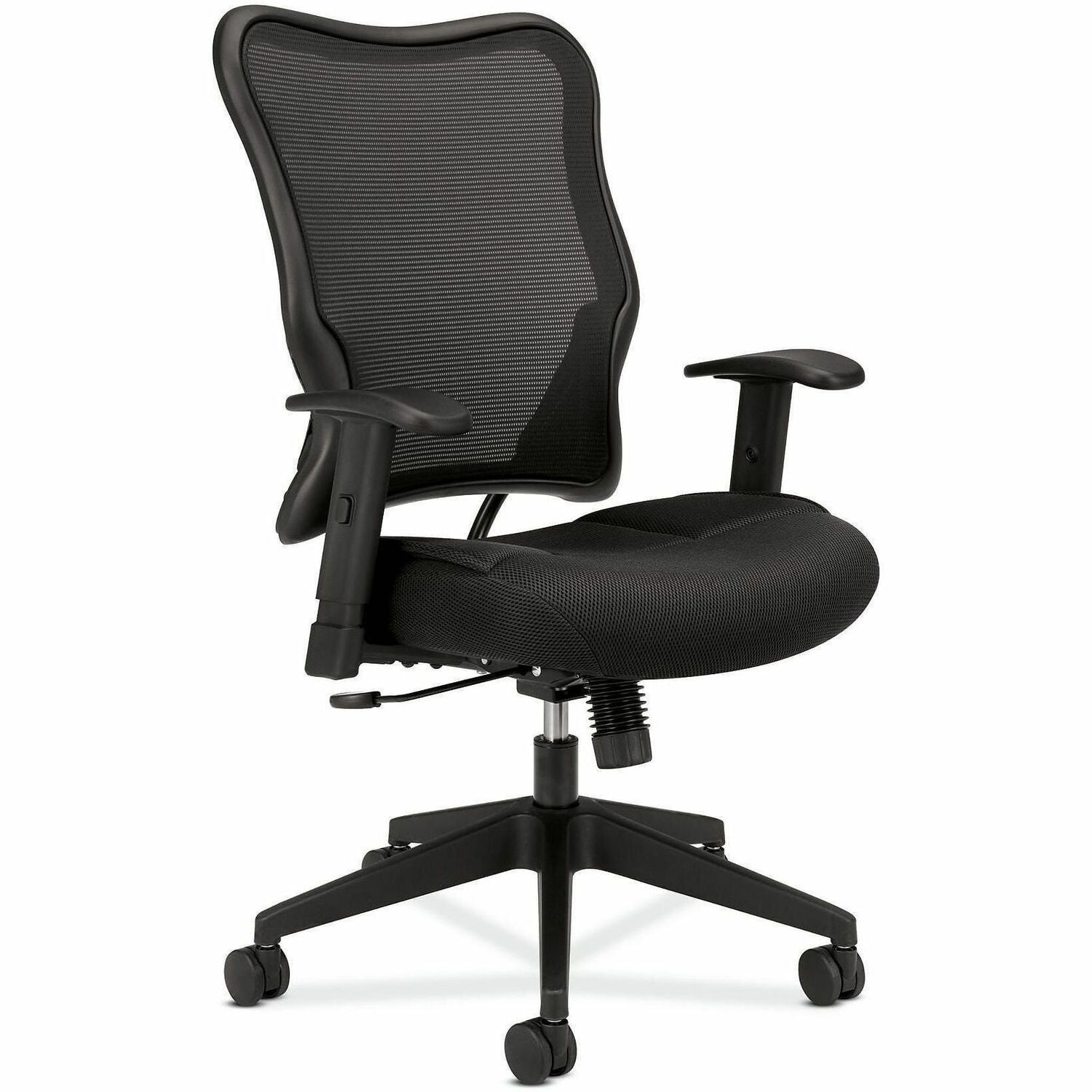 VL702 Mesh High-Back Task Chair, Supports Up to 250 lb, 18.5" to 23.5" Seat Height, Black