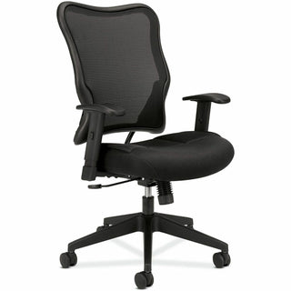 VL702 Mesh High-Back Task Chair, Supports Up to 250 lb, 18.5" to 23.5" Seat Height, Black