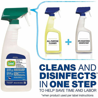 Comet Disinfecting Cleaner Spray - Ready-To-Use - 32 fl oz (1 quart) - Fresh Scent - 6 / Carton - Disinfectant, Heavy Duty, Non-abrasive - Multi