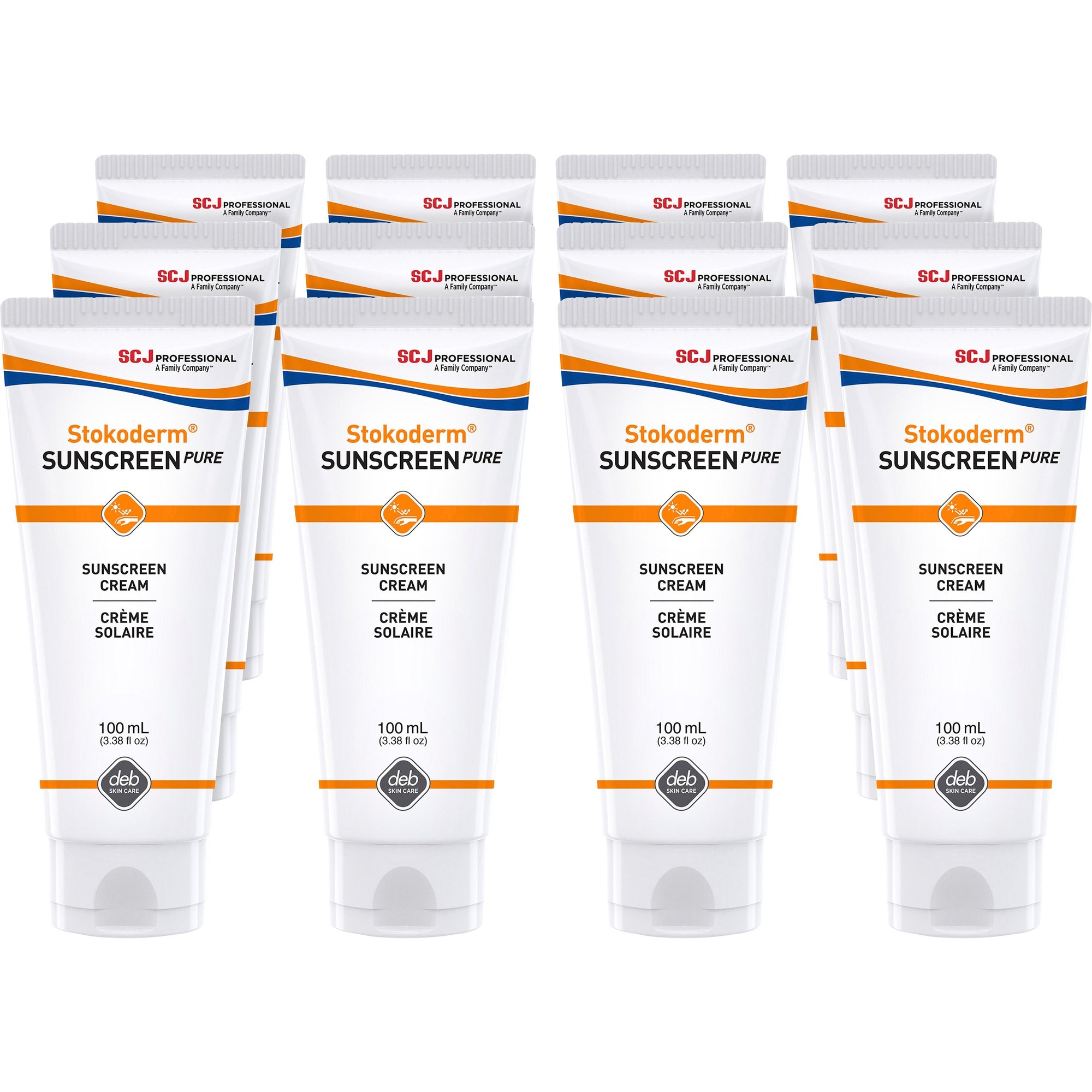 SC Johnson UV Skin Protection Cream - Cream - 3.38 fl oz - Tube - SPF 30 - Skin, Industrial, Automotive, Education - UV Resistant, Water Resistant, Perfume-free, Non Allergic, Non-irritating, Non-greasy, UVA Protection, UVB Protection - 12 / Carton