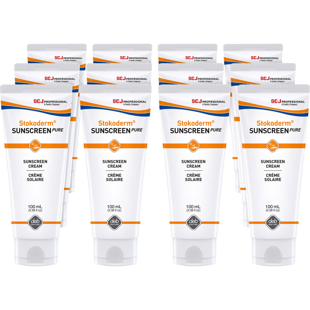 sc-johnson-uv-skin-protection-cream-cream-338-fl-oz-tube-spf-30-skin-industrial-automotive-education-uv-resistant-water-resistant-perfume-free-non-allergic-non-irritating-non-greasy-uva-protection-uvb-protection-12-carton_sjnsun100mlct - 1