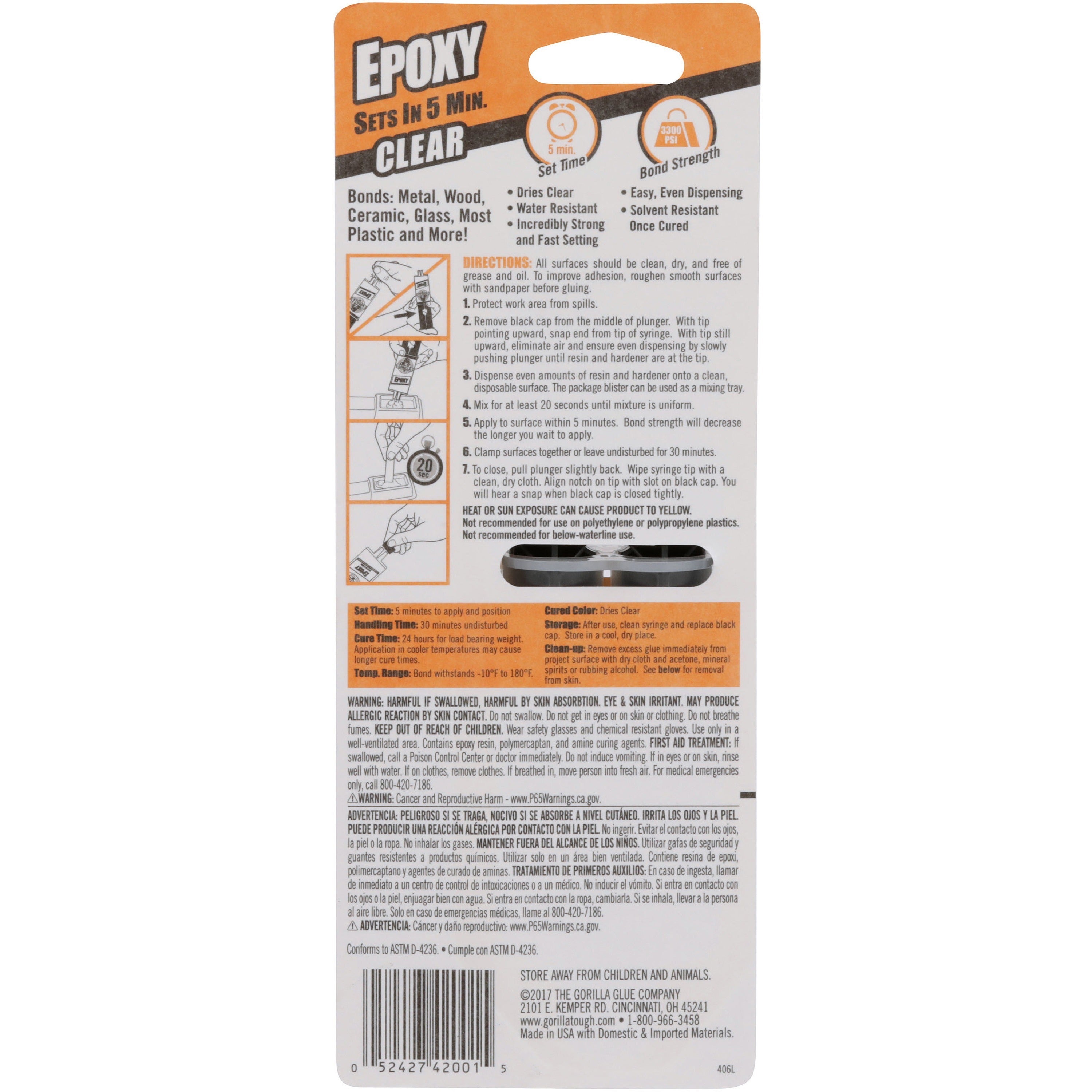 gorilla-glue-epoxy-clear-glue-085-oz-1-each-clear_gor4200101 - 2