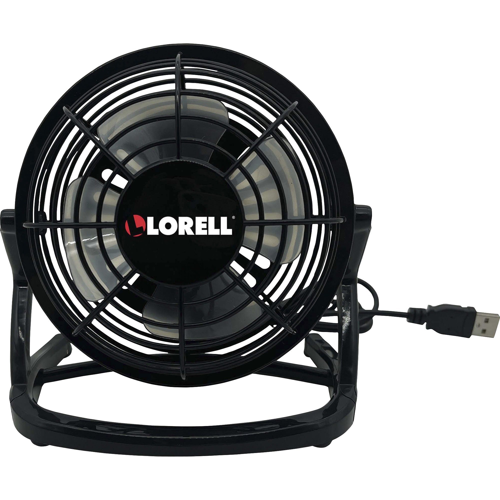 lorell-usb-powered-personal-fan-adjustable-tilt-head-durable-usb-powered-compact-metal-plastic-black_llr18474 - 1
