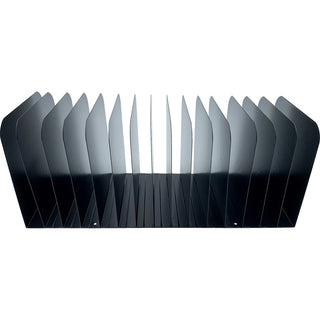 Huron 15-slot Vertical Message Rack - 15 Compartment(s) - Vertical - 6.5" Height x 16" Width x 16.3" Depth - Durable - Black - Steel - 1 Each