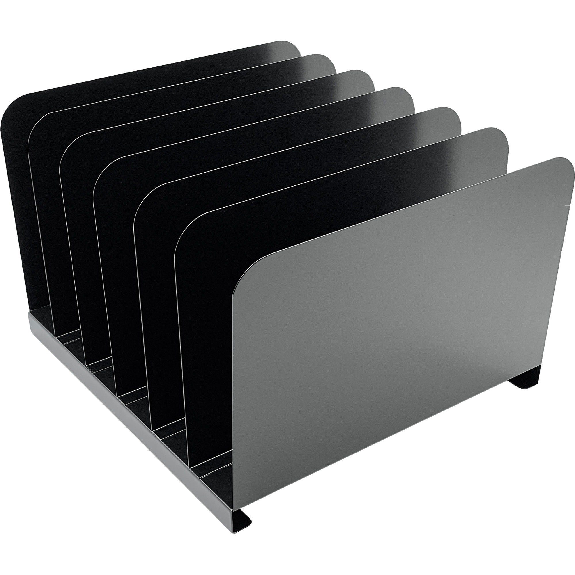 huron-vertical-desk-organizer-6-compartments-vertical-8-height-x-11-width-x-12-depth-durable-black-steel-1-each_hurhasz0144 - 1