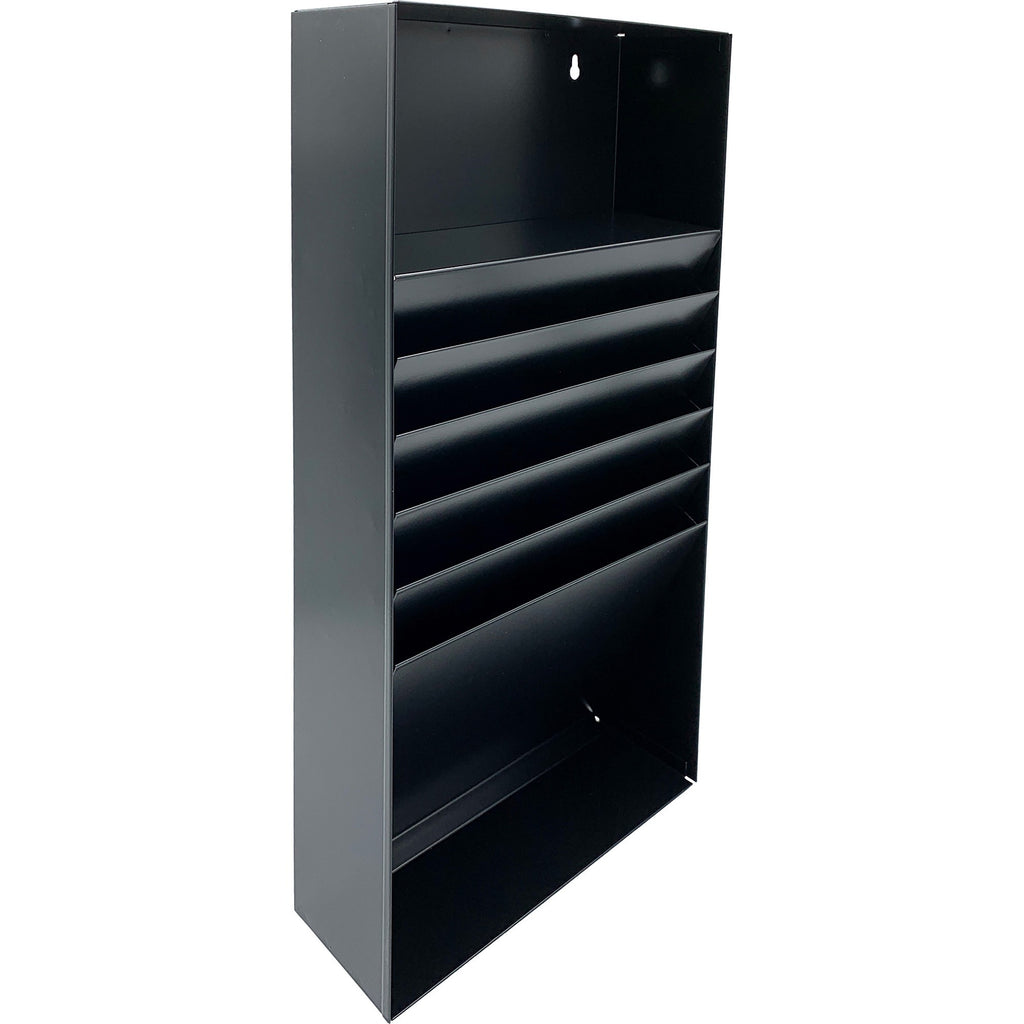 huron-slanted-5-slot-stationery-holder-5-compartments-21-height-x-113-width-x-38-depth-black-1-each_hurhasz0162 - 1