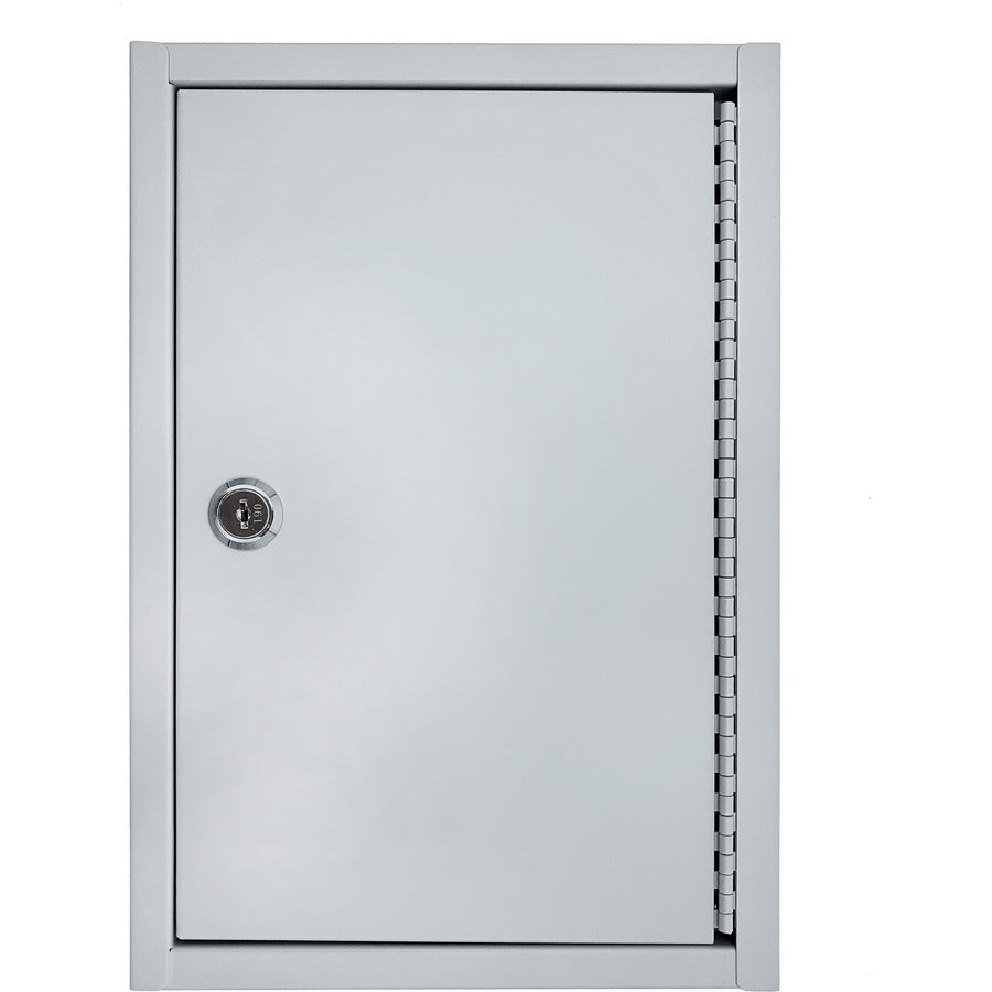 Huron Slotted Heavy-duty Key Cabinet - Keyhole Slot, Heavy Duty, Durable, Locking System - Gray - Steel