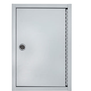 Huron Slotted Heavy-duty Key Cabinet - Keyhole Slot, Heavy Duty, Durable, Locking System - Gray - Steel