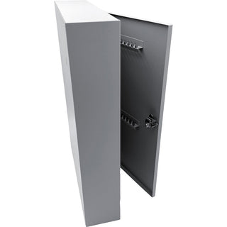 Huron Slotted Heavy-duty Key Cabinet - Keyhole Slot, Heavy Duty, Durable - Gray - Steel