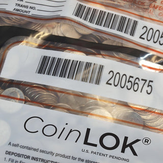 ControlTek CoinLOK Plastic Coin Bags - 12" Width x 25" Length - Clear - Plastic - 50/Pack - Coin