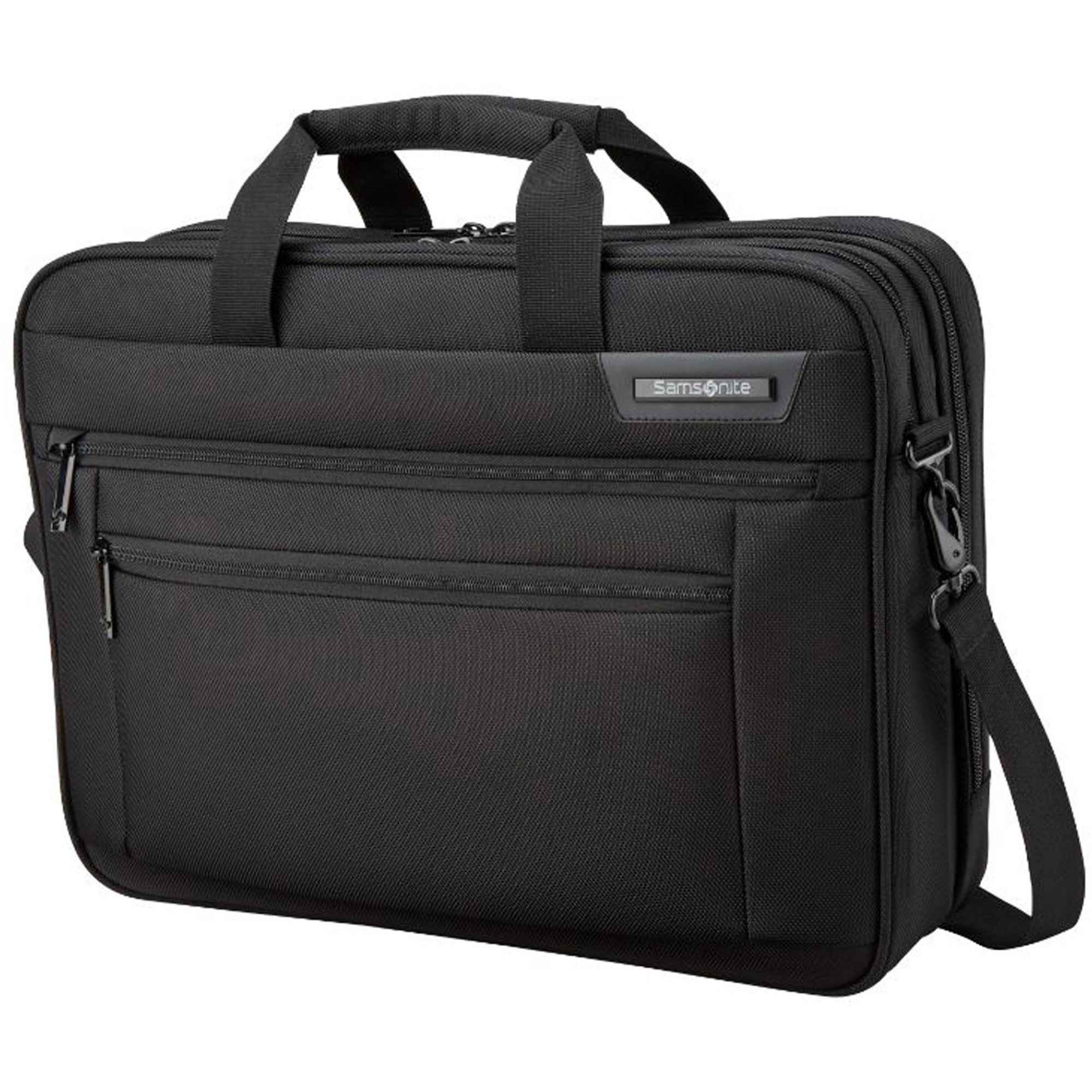 samsonite-classic-business-20-carrying-case-briefcase-for-17-notebook-black-handle-carrying-strap-shoulder-strap-125-height-x-175-width-x-45-depth-1-each_sml1412721041 - 1