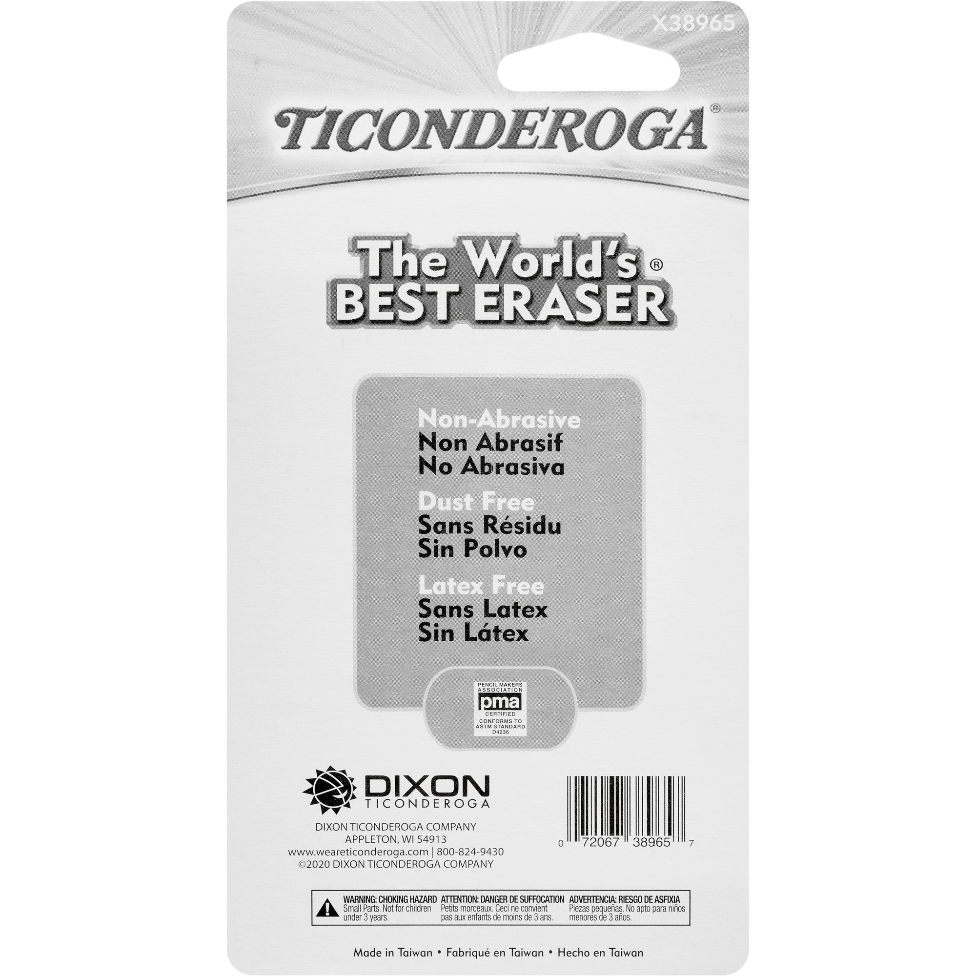 ticonderoga-mini-erasers-neon-pink-neon-green-neon-orange-neon-yellow-neon-blue-vinyl-5-pack-latex-free-soft-smudge-free-residue-free-non-abrasive-non-tearing-non-toxic_dixx38965 - 2