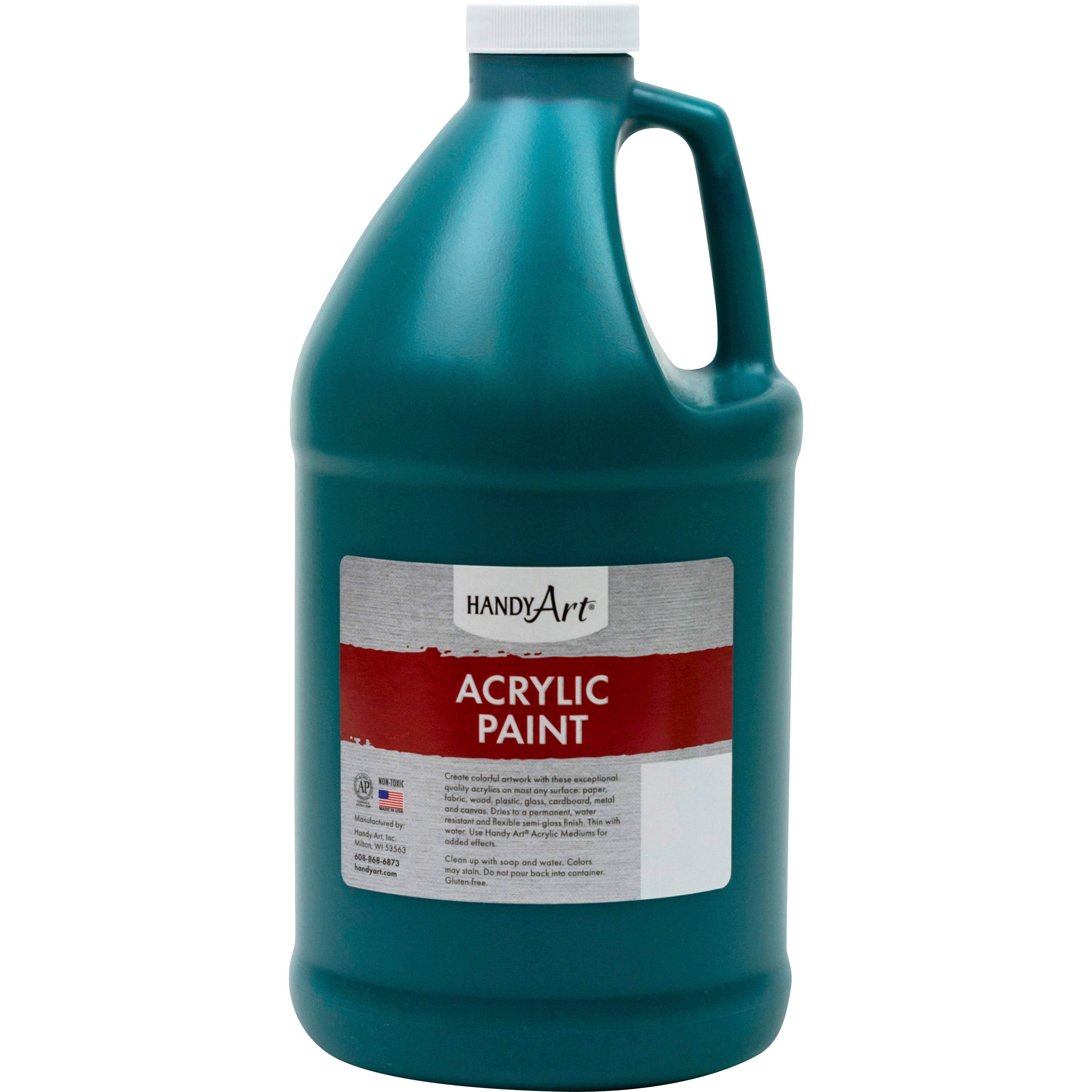 Handy Art Acrylic Paint - 2 quart - 1 Each - Phthalo Green