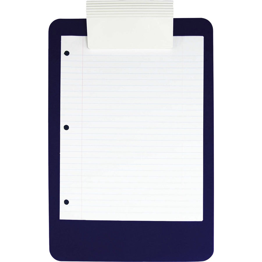 Saunders Antimicrobial Clipboard - 8 1/2" x 11" - Blue - 1 Each