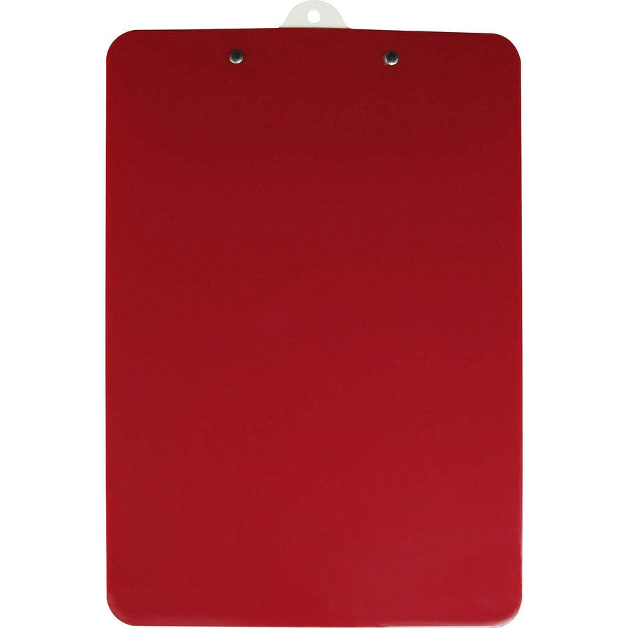 Saunders Antimicrobial Clipboard - 8 1/2" x 11" - Red, White - 1 Each