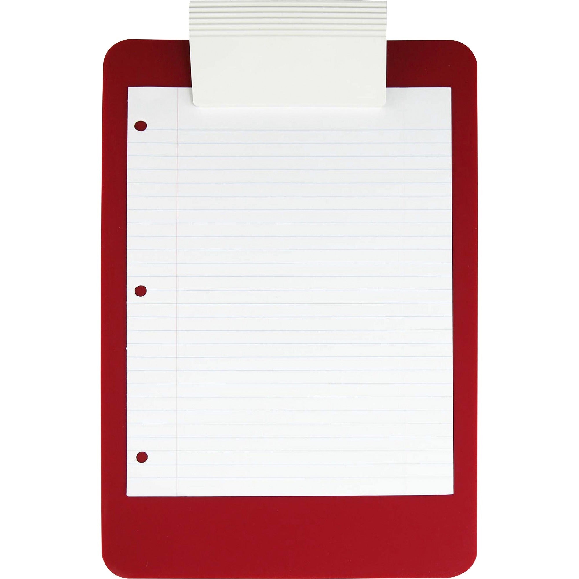 saunders-antimicrobial-clipboard-8-1-2-x-11-red-white-1-each_sau21611 - 2