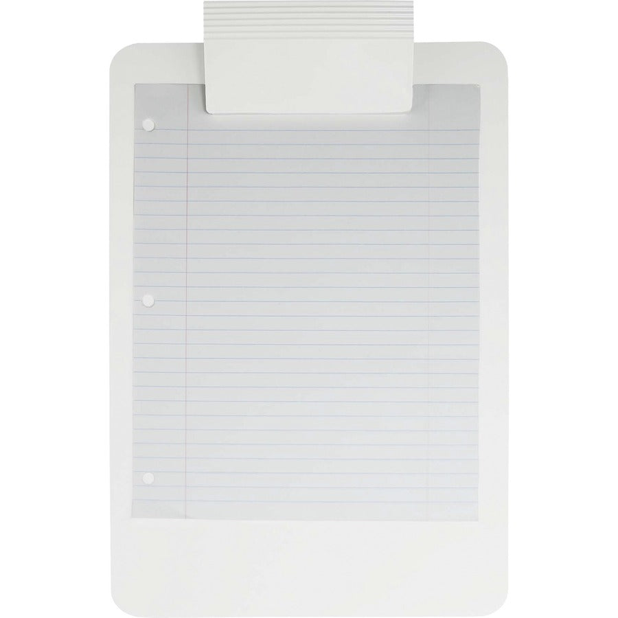 Saunders Antimicrobial Clipboard - 8 1/2" x 11" - White - 1 Each