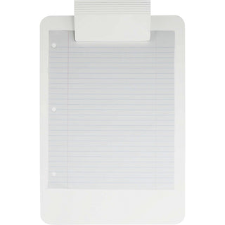 Saunders Antimicrobial Clipboard - 8 1/2" x 11" - White - 1 Each