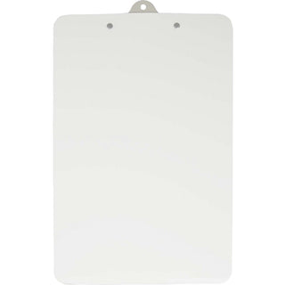 Saunders Antimicrobial Clipboard - 8 1/2" x 11" - White - 1 Each