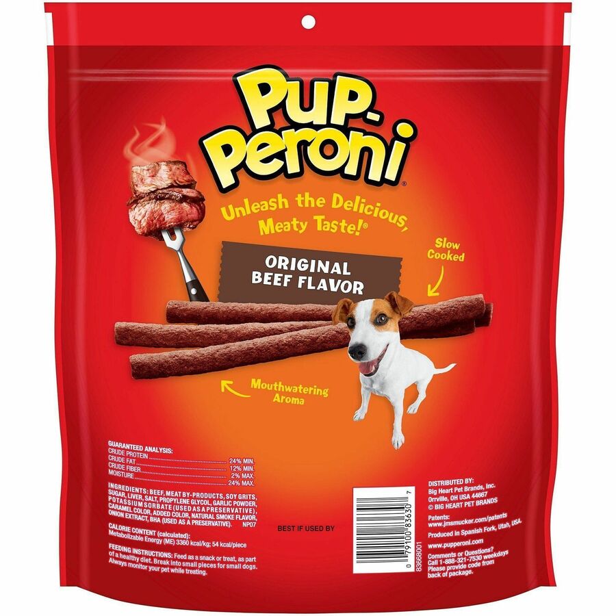 Pup-Peroni Dog Treats - For Dog - Chewy - Beef Flavor - 1.41 lb