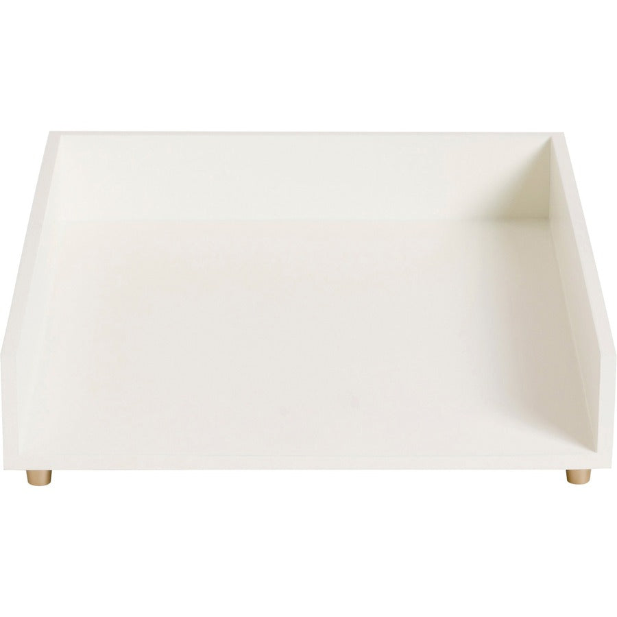 Juliet Paper Tray, 1 Section, Holds 11" x 8.5" Files, 10 x 12.25 x 2.5, White