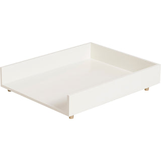 Juliet Paper Tray, 1 Section, Holds 11" x 8.5" Files, 10 x 12.25 x 2.5, White