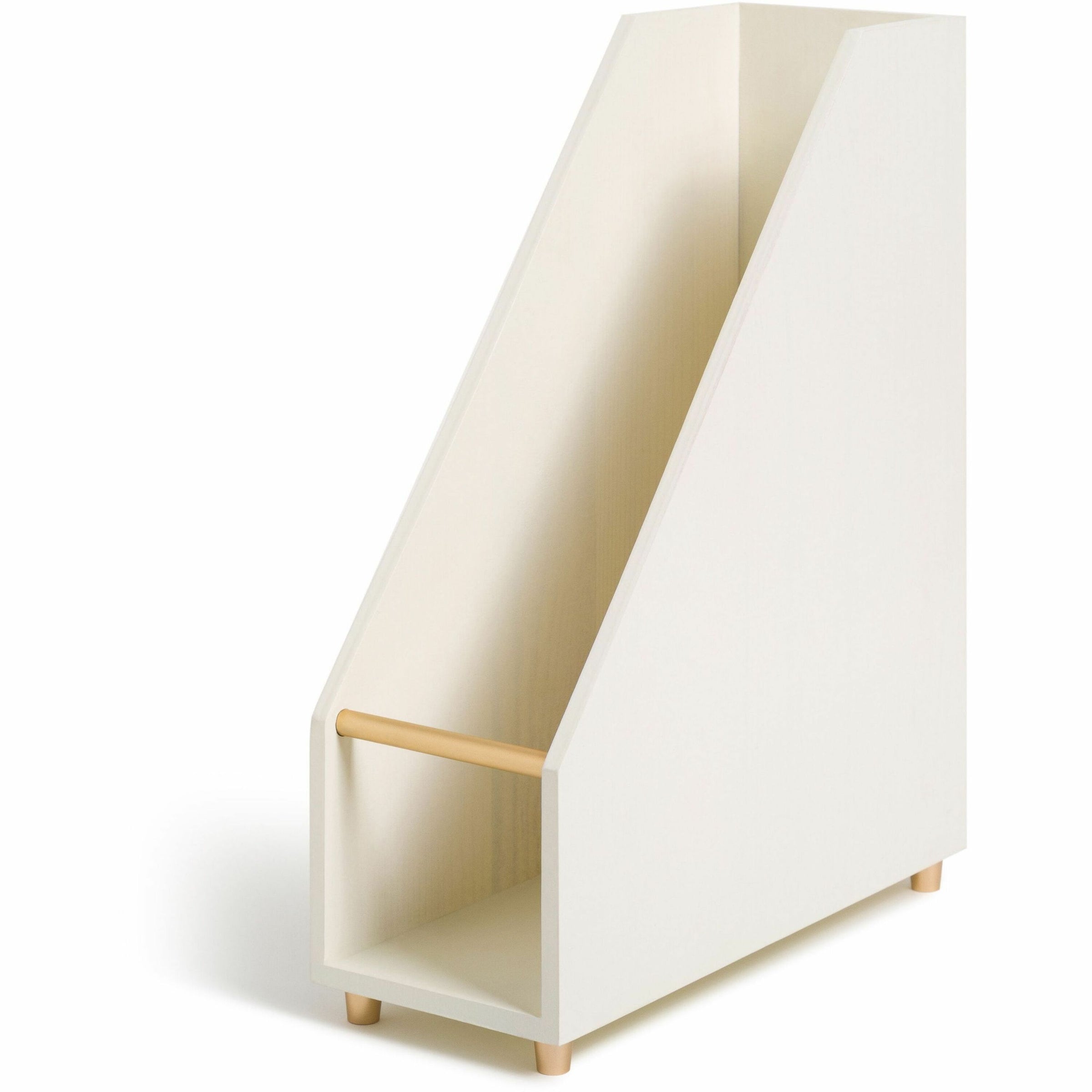 Juliet Magazine Holder, 3.75 x 9.75 x 11.77, White
