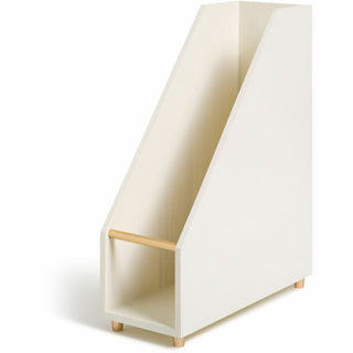 Juliet Magazine Holder, 3.75 x 9.75 x 11.77, White