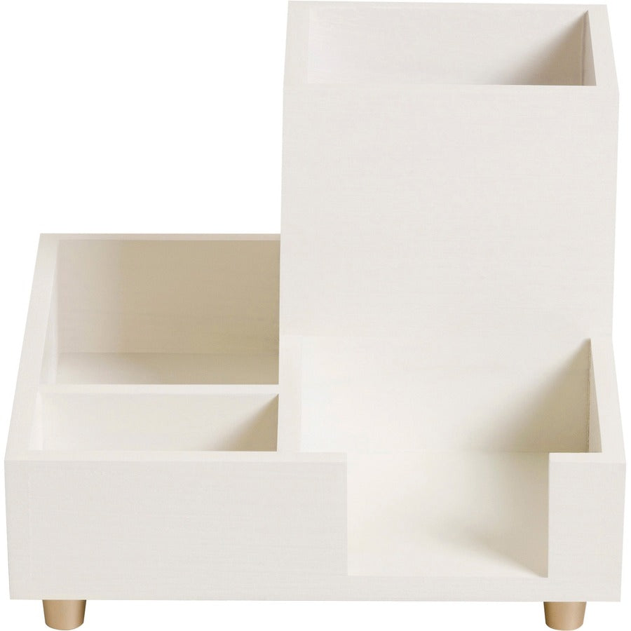 Juliet Compartment Cup, 6.25"w x 6.25"d x 4.75h", White