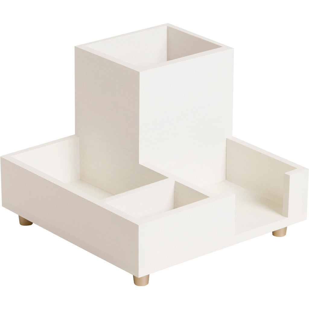 Juliet Compartment Cup, 6.25"w x 6.25"d x 4.75h", White