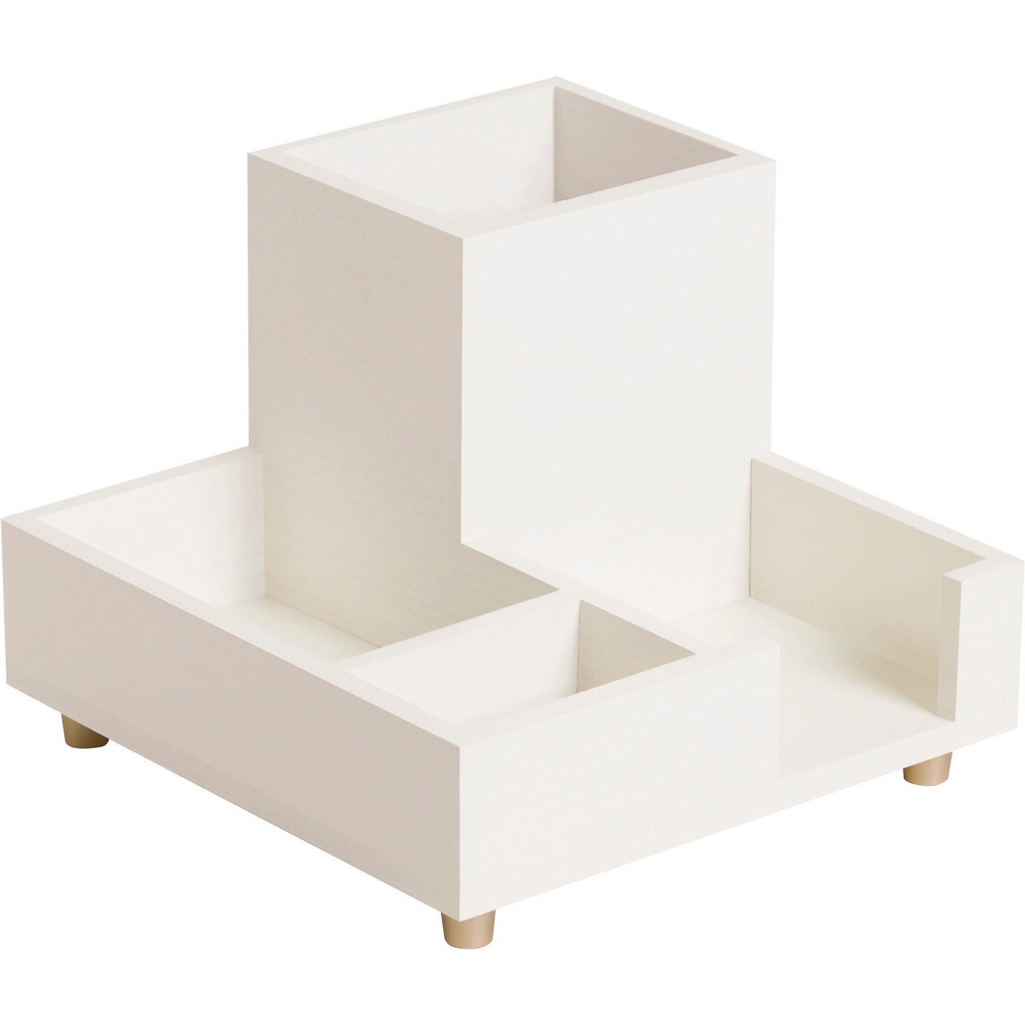 Juliet Compartment Cup, 6.25"w x 6.25"d x 4.75h", White