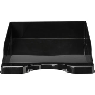 Deflecto AntiMicrobial DocuTray - 2.6" Height x 10.2" Width x 13.8" DepthDesktop - Antimicrobial, Interlockable, Stackable, Mildew Resistant - Black - Polystyrene