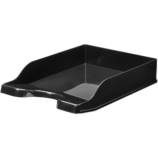 Deflecto AntiMicrobial DocuTray - 2.6" Height x 10.2" Width x 13.8" DepthDesktop - Antimicrobial, Interlockable, Stackable, Mildew Resistant - Black - Polystyrene