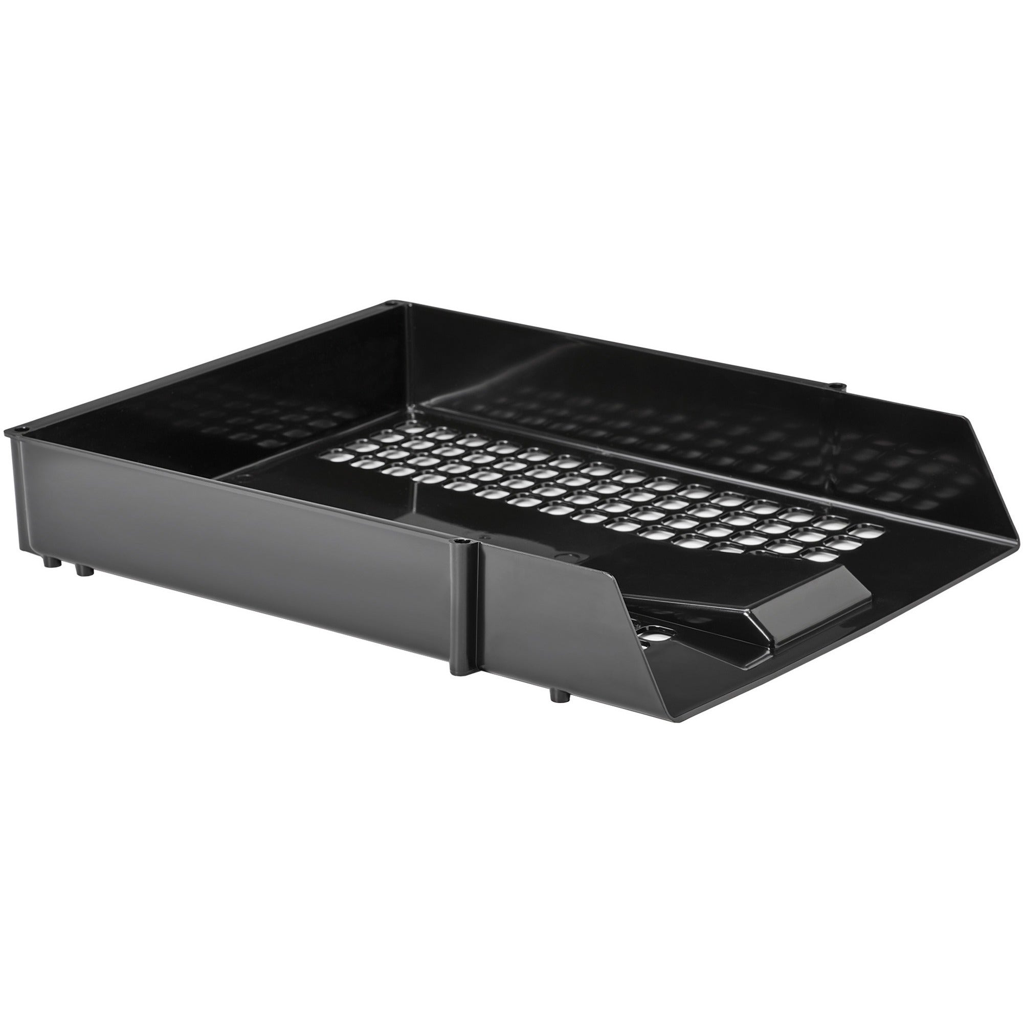 deflecto-antimicrobial-industrial-front-load-tray-24-height-x-108-width-x-138-depthdesktop-antimicrobial-lightweight-mildew-resistant-front-loading-black-polystyrene_def63905 - 1