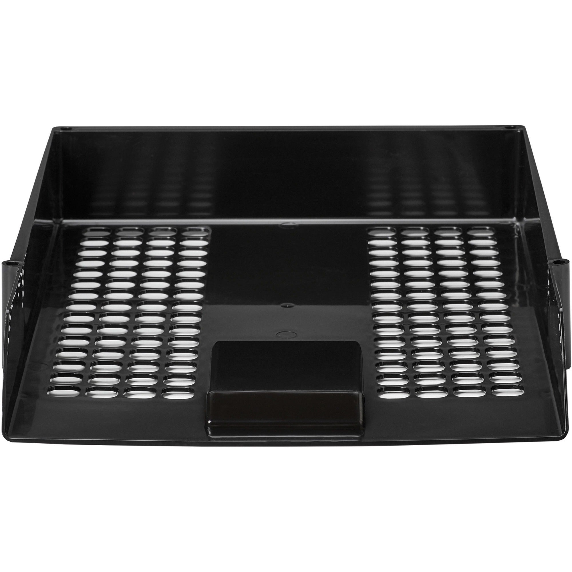 deflecto-antimicrobial-industrial-front-load-tray-24-height-x-108-width-x-138-depthdesktop-antimicrobial-lightweight-mildew-resistant-front-loading-black-polystyrene_def63905 - 2