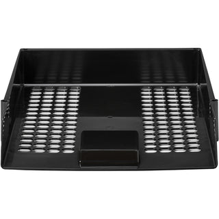 deflecto-antimicrobial-industrial-front-load-tray-24-height-x-108-width-x-138-depthdesktop-antimicrobial-lightweight-mildew-resistant-front-loading-black-polystyrene_def63905 - 2