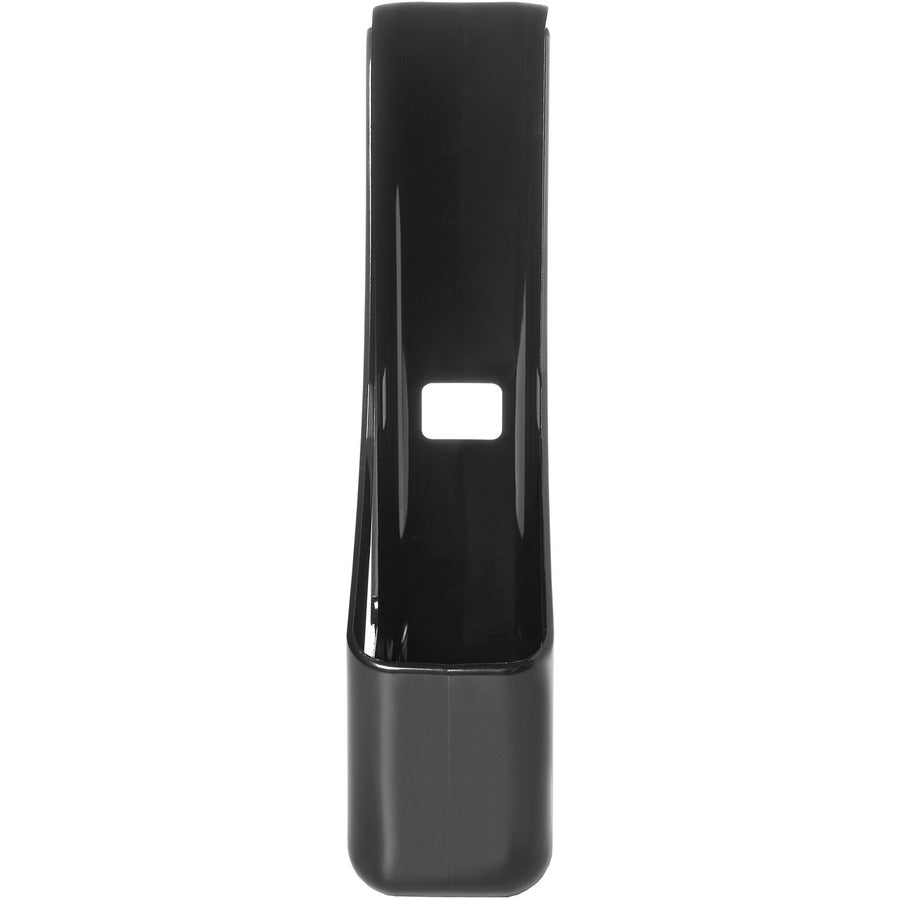 Deflecto AntiMicrobial Magazine File - Black - Polystyrene