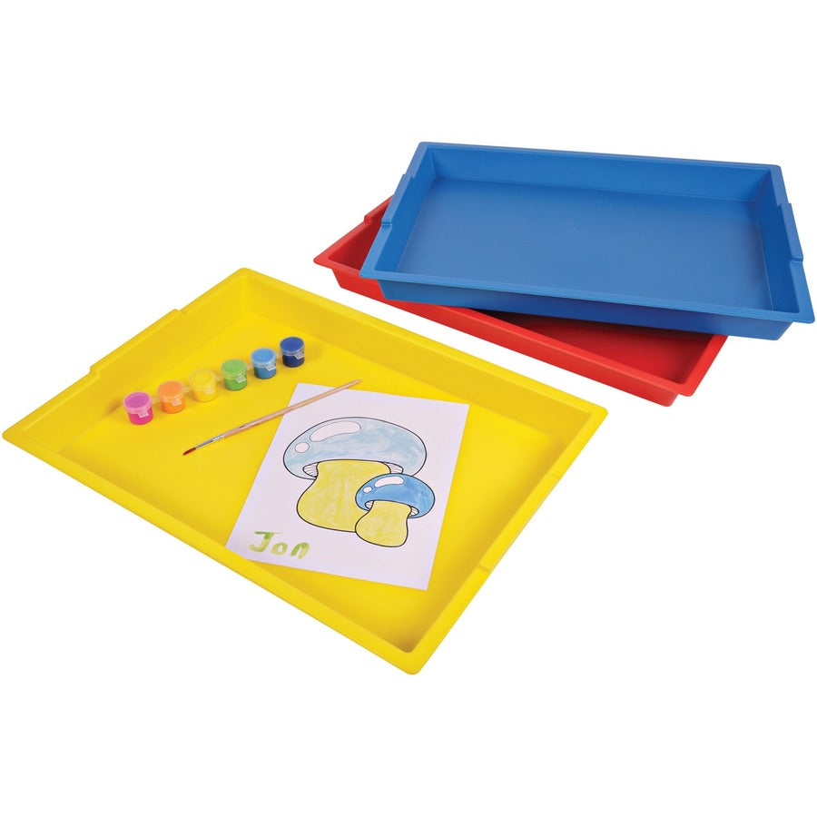 deflecto-antimicrobial-finger-paint-tray-painting-183height-x-1604width-x-1207depth-yellow-polypropylene-plastic_def39507yel - 6