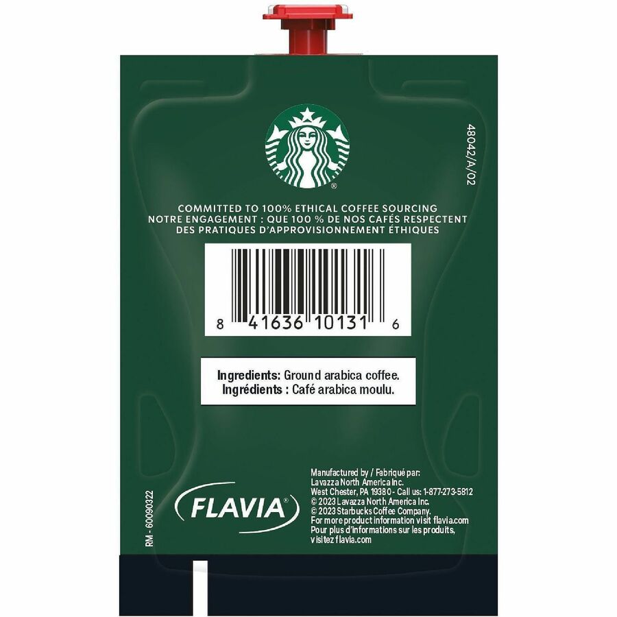 Starbucks Freshpack Espresso Coffee - Compatible with Flavia Barista - Blonde - 72 / Carton