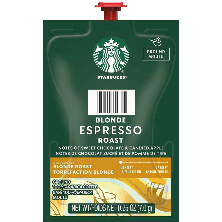 Starbucks Freshpack Espresso Coffee - Compatible with Flavia Barista - Blonde - 72 / Carton