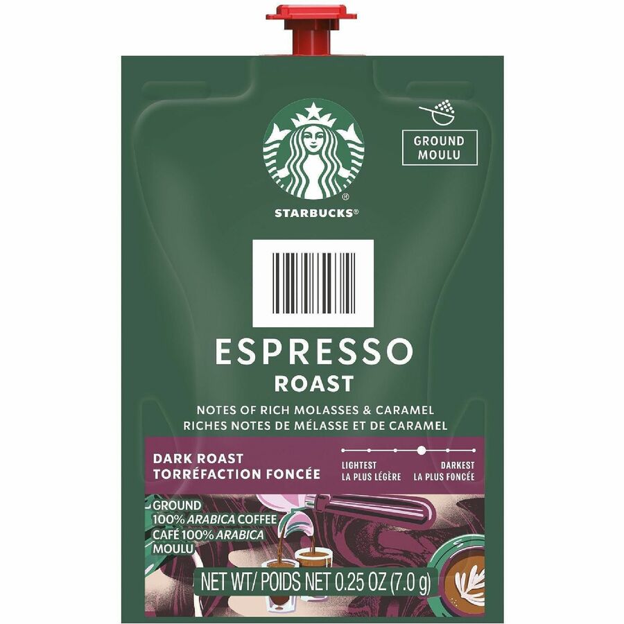 Starbucks Freshpack Blonde Espresso Roast Coffee - Compatible with Flavia Barista - 72 / Carton