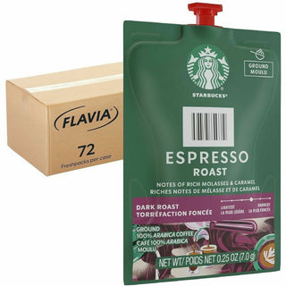 Starbucks Freshpack Blonde Espresso Roast Coffee - Compatible with Flavia Barista - 72 / Carton