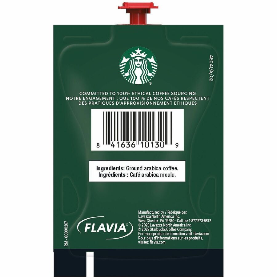 Starbucks Freshpack Blonde Espresso Roast Coffee - Compatible with Flavia Barista - 72 / Carton