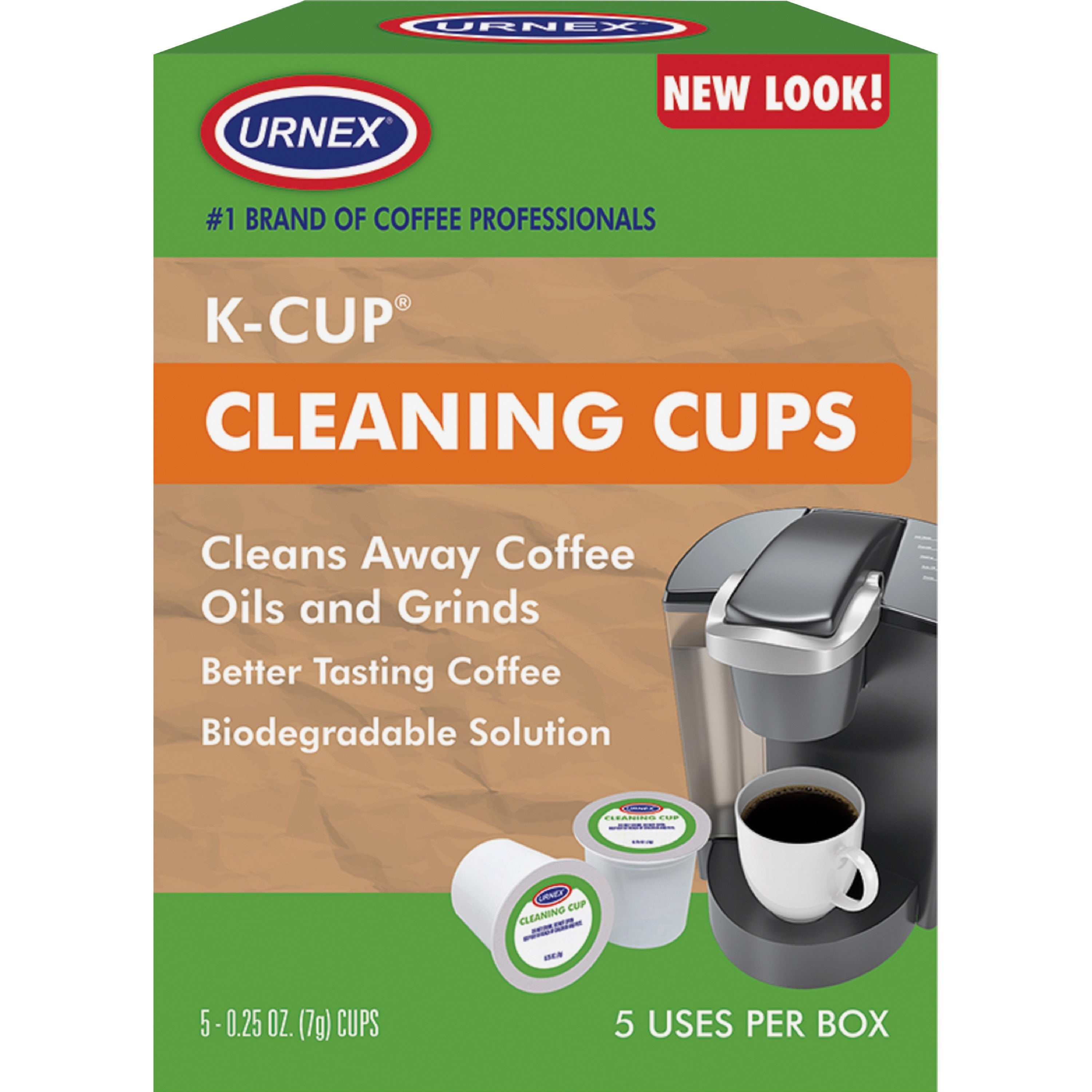 urnex-single-brewer-cleaning-cups-for-coffee-brewer-odorless-phosphate-free-biodegradable-5-box-1-each-multi_wmn6001 - 1