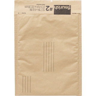 Duck Brand Flourish Honeycomb Recyclable Mailers - Mailing/Shipping - 8 4/5" Width x 10 45/64" Length - Seal - 1 Each - Brown