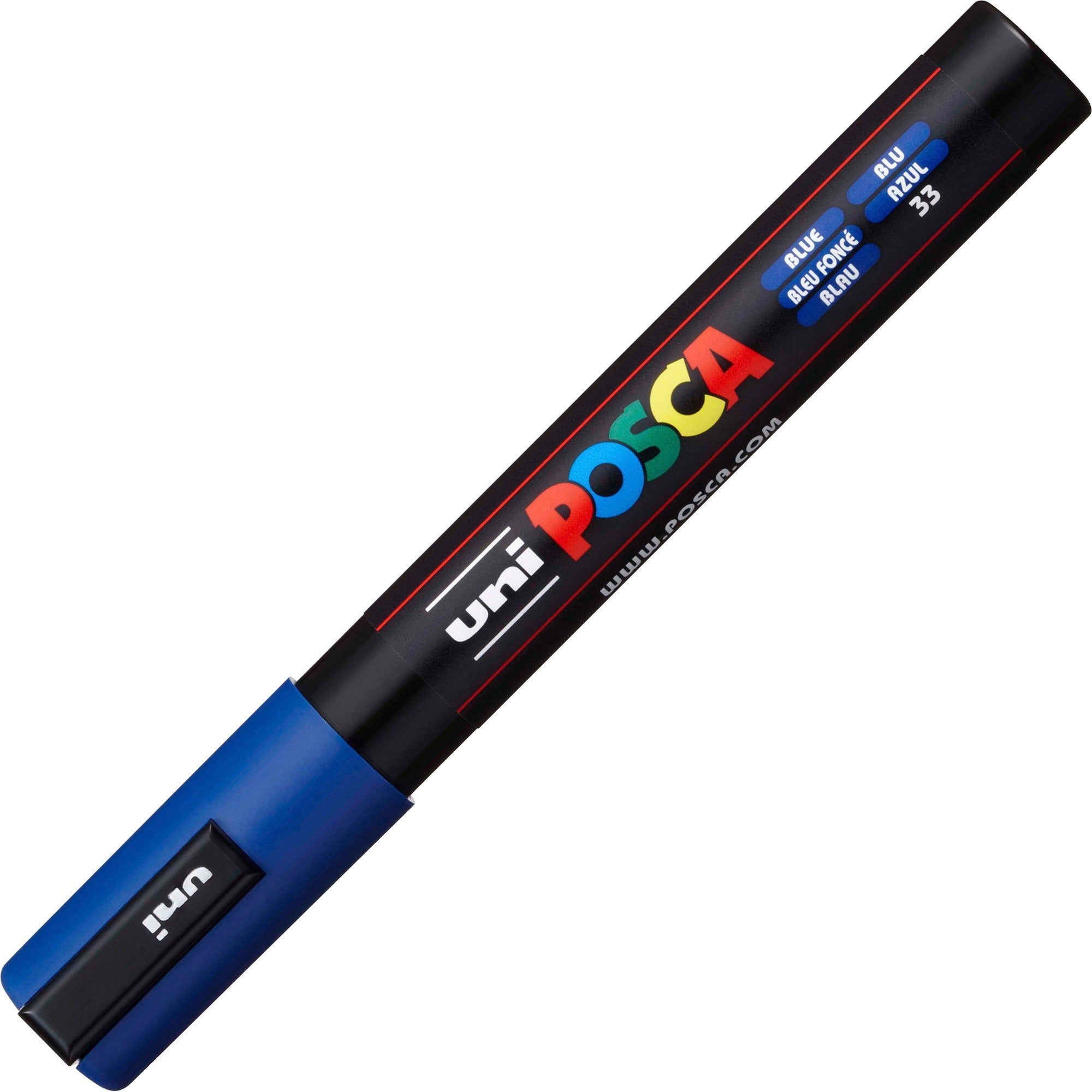 uni Posca PC-5M Paint Markers - Medium Marker Point - Blue Water Based, Pigment-based Ink - 6 / Pack