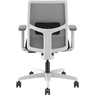 HON Ignition Low-back Task Chair - Black Seat - Fog Mesh Back - Designer White Frame - Low Back - 1 Each